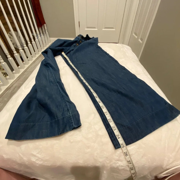 Abercrombie & Fitch High Waist Wide Leg Button Fly Jeans 16605 - Picture 7 of 13